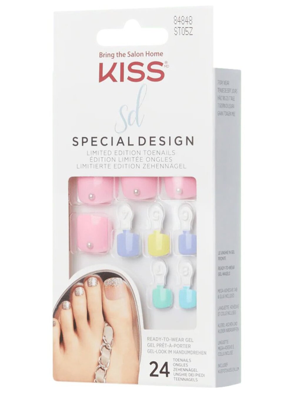 Kiss Special Design Toenails - Dance Floor